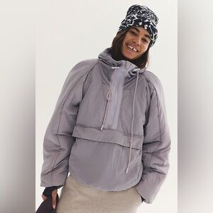 NWT Free People Movement In A Pillow Packable Puffer Pullover-Oyster